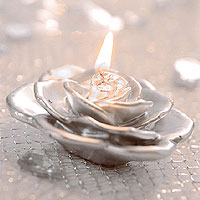 3 Bougies Roses Flottantes Translucides Cadeau