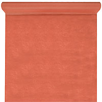 Rouleau Nappe Terracotta en Tissu Intissé Opaque 10m