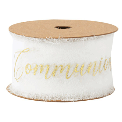 Ruban Communion Mousseline de Soie