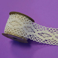 Ruban Dentelle Ivoire