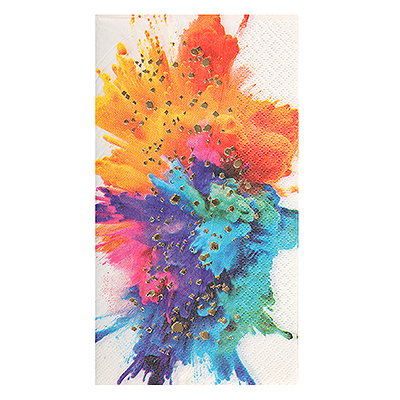 Serviettes Jetables Anniversaire Explosion Multicolore