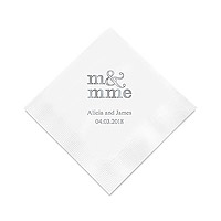 Petites Serviettes Personnalisée Mariage Mr Mme