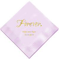 50 Serviettes de Table Personnalisées Forever