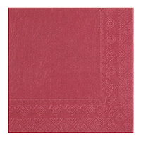 Serviettes Papier Bordeaux x25