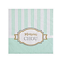 Serviettes Papier Baby Shower Chou