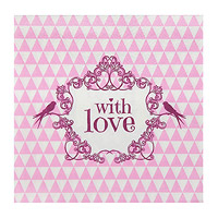Serviettes With Love Rose