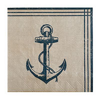 Serviettes Papier Ancre Bord de Mer x20