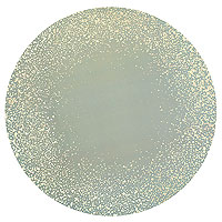 Dessous d'Assiette Ronds Vert Sauge et Doré x6