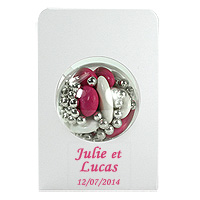 Lot 6 Présentations Dragées Boule Translucide Suspendue