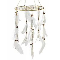Attrape Rêves Suspension Boho Plumes