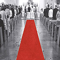 Tapis de Sol Rouge Mariage