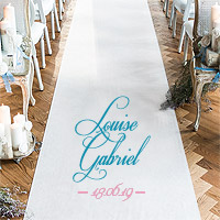 Tapis Mariage Personnalisé Prénoms 20m