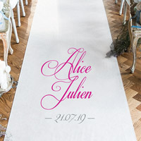 Tapis Mariage Personnalisé