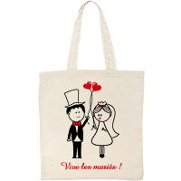 Tote Bag Mariage Vive les Mariés