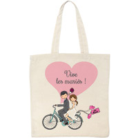 Tote Bag Vive les Mariés Vélo