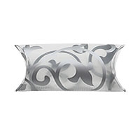 Tube Pvc Arabesque Argent Boite Dragée Vide