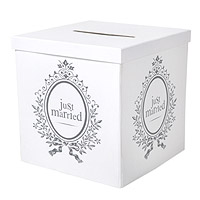 Urne Tirelire Blanche Just Married
