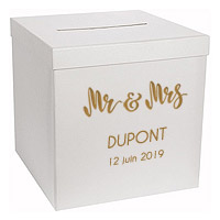 Urne Personnalisée Mr and Mrs