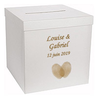 Urne Personnalisée Mariage Empreintes