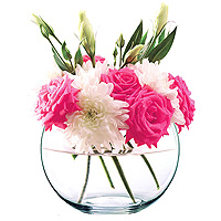 Vase Boule en Verre Centre de Table Grand