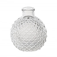 Petit Vase Boule Fiole Vintage Rétro Joséphine Transparent