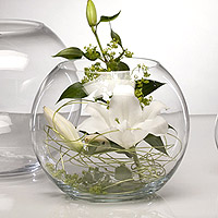 Vase Boule Verre Centre de Table Mariage