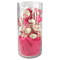 Présentoir Vase en Verre Géant Biseaux Luxe 