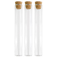 Lot de 3 Mini Vases Eprouvettes Tube à Essai