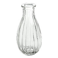 Petit Vase en Verre Rétro Transparent