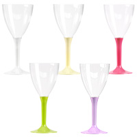 Verres à Vin au pied Couleurs