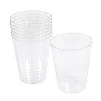 6 Verres à Eau ou Cocktail Transparents Lavables