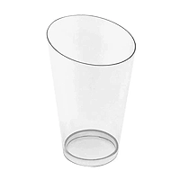 Verrine Biseautée Plastique Lavable Réutilisable