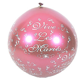 Ballon Géant Vive les Mariés 1 m