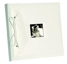 Livre D'or Album Photo Blanc Imitation Cuir