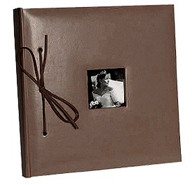 Livre D'or Album Photo Chocolat Imitation Cuir