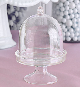 Mini Cloche PVC Contenant Dragées pas cher