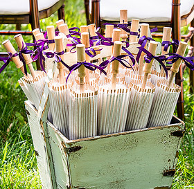 Ombrelle Bois Papier de Riz Cadeau Invité Mariage