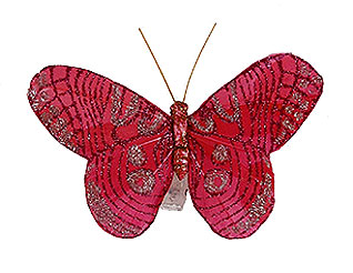 Papillons Pailletés Pince Décoration Table Mariage Fuchsia