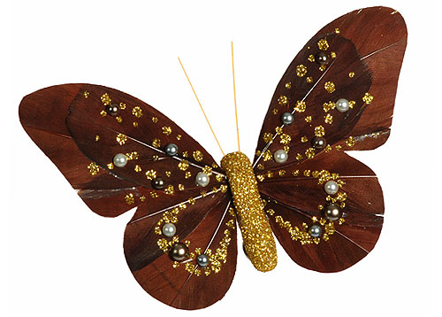 Papillons Décoration Pince Perles Paillettes Chocolat