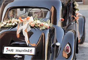 Plaque Voiture Mariage pas cher