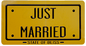 Plaque d'Immatriculation Voiture Mariage