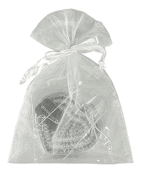 Sac Pochon Cadeaux en Organza Blanc