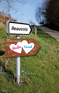 Plaque Signalisation Lieu Mariage