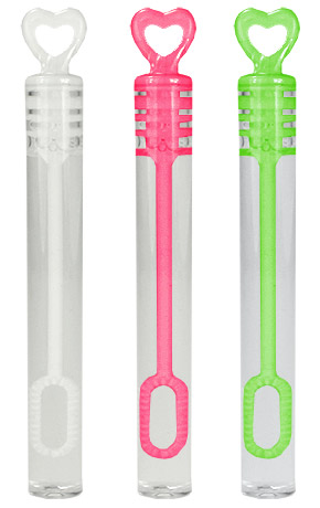 Tubes Transparents Bulles de Savon Couleur pas cher
