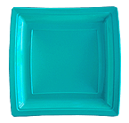 Assiette plastique turquoise