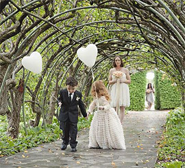 Ballon coeur enfants d'honneur