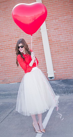 Ballons Coeurs Géants 45cm Mariage Rouge