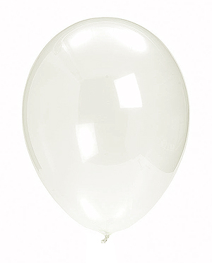 10 ballons cristal transparent