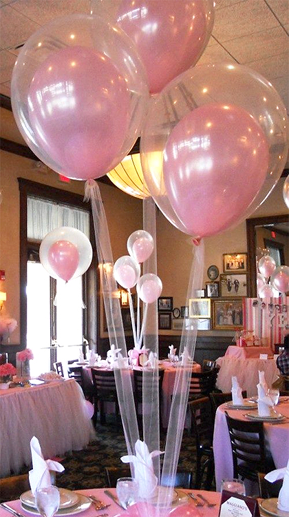 Ballons Transparents Mariage Cristal Rose Transparent