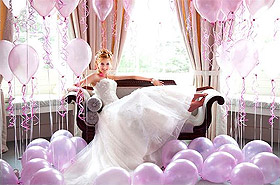 Ballons Nacrés Mariage 30cm Parme